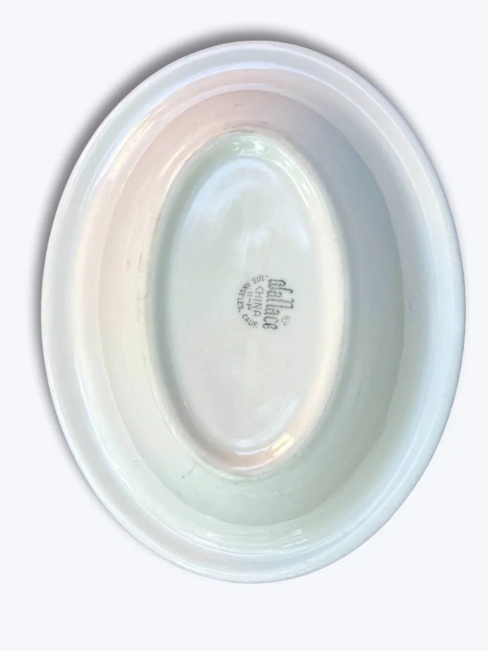 Vtg Wallace China Desert Ware Festival Gray 9.75